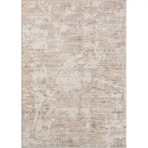 Photo of Beige Abstract Area Rug