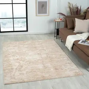 Photo of Beige Abstract Area Rug