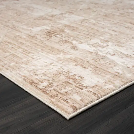 Beige Abstract Area Rug Photo 8