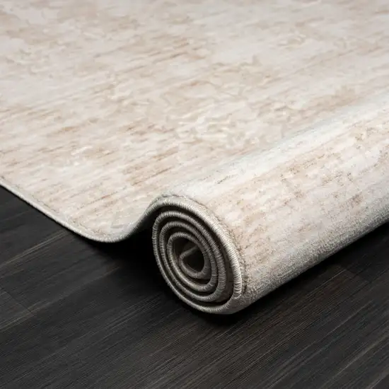 Beige Abstract Area Rug Photo 4