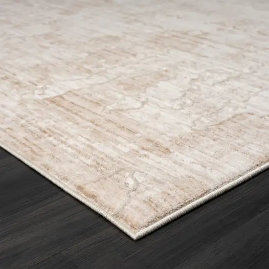 Beige Abstract Area Rug Photo 3