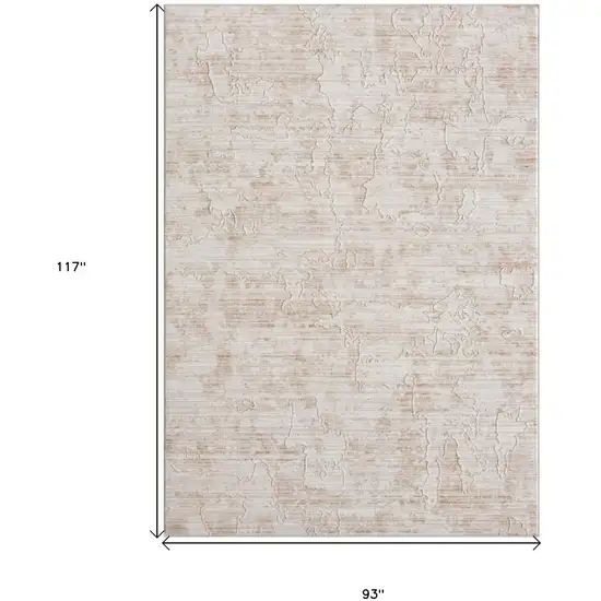 Beige Abstract Area Rug Photo 5