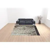 Photo of Beige Abstract Distressed Area Rug