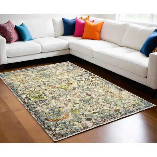 Beige and Ivory Area Rug Photo 1