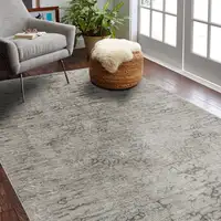 Photo of Beige Abstract Stain Resistant Area Rug