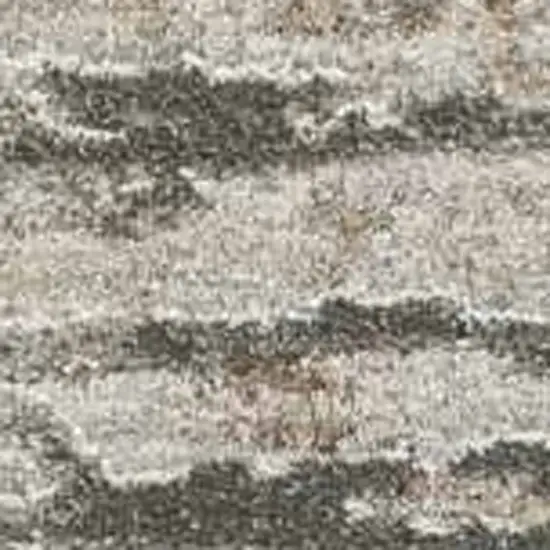 Beige Abstract Stain Resistant Area Rug Photo 5