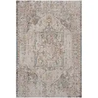 Photo of Beige Abstract Stain Resistant Indoor Outdoor Area Rug