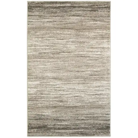 Beige Abstract Striations Area Rug Photo 1