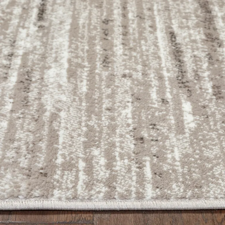 Beige Abstract Striations Area Rug Photo 5