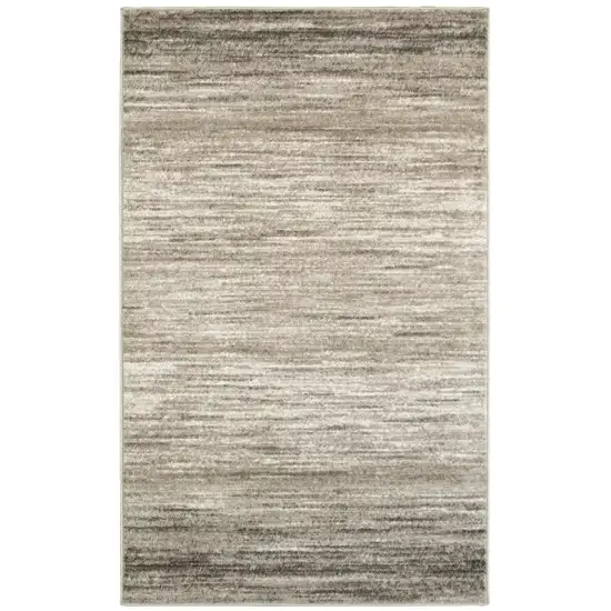 Beige Abstract Striations Area Rug Photo 7