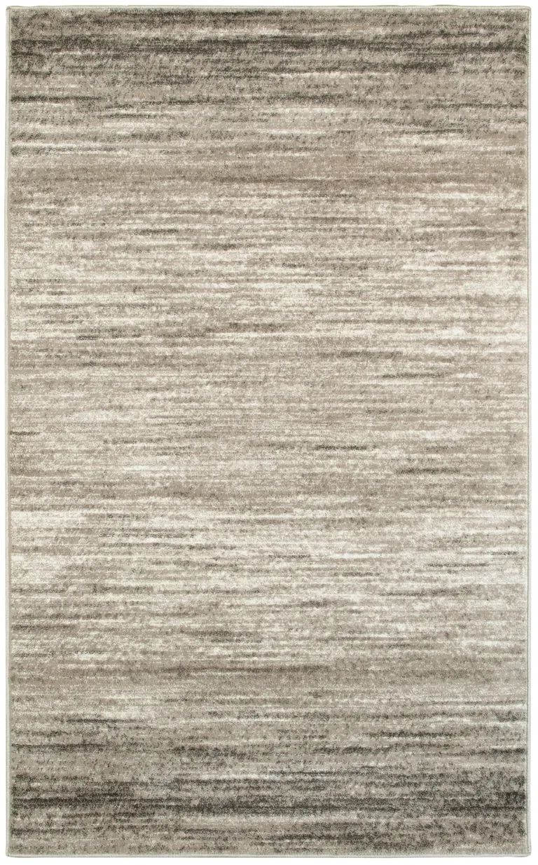 Beige Abstract Striations Area Rug Photo 1