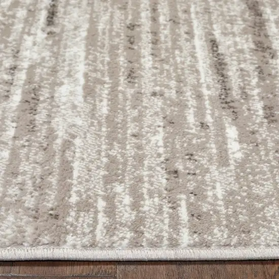 Beige Abstract Striations Area Rug Photo 6