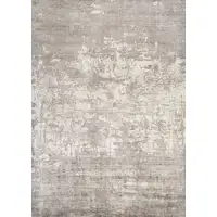 Photo of Beige Abstract Viscose Indoor Area Rug