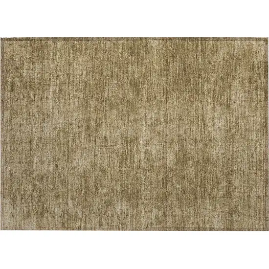 Beige Abstract Washable Non Skid Indoor Outdoor Area Rug Photo 2