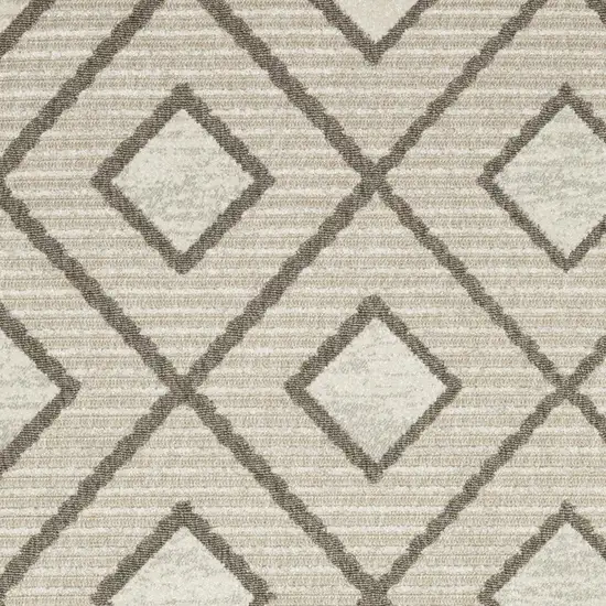 Beige And Brown Geometric Area Rug Photo 7