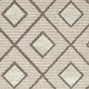 Photo of Beige And Brown Geometric Area Rug