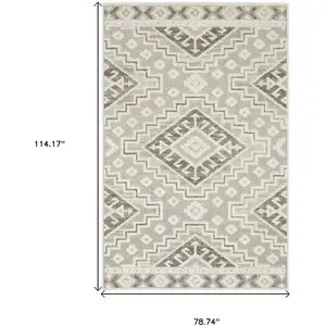 Photo of Beige And Brown Tribal Area Rug