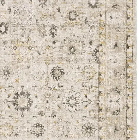 Beige And Gold Oriental Hand Tufted Area Rug Photo 6