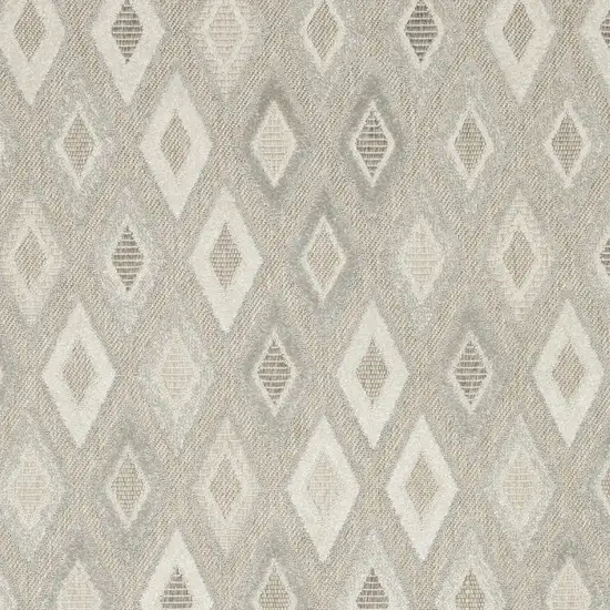 Beige And Gray Diamond Area Rug Photo 6