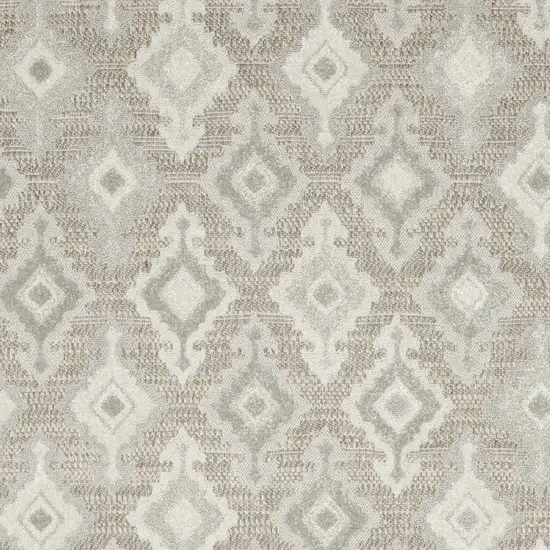 Beige And Gray Oriental Area Rug Photo 6