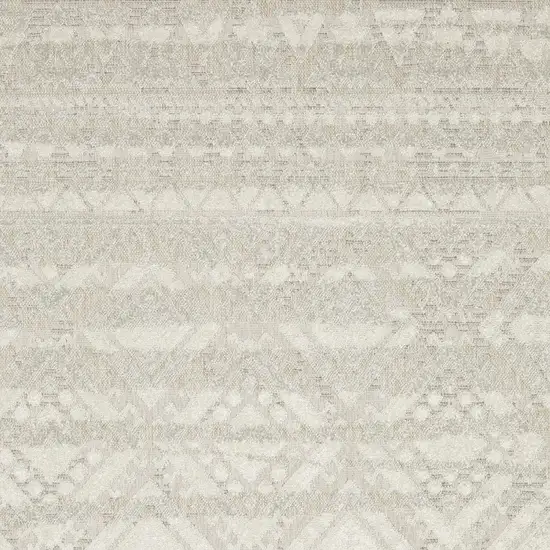 Beige And Ivory Tribal Area Rug Photo 6