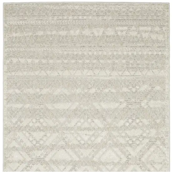 Beige And Ivory Tribal Area Rug Photo 7