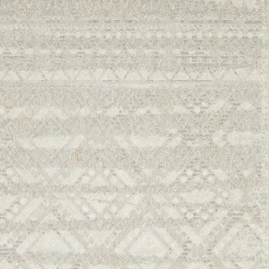 Beige And Ivory Tribal Area Rug Photo 6