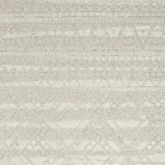 Beige And Ivory Tribal Area Rug Photo 7