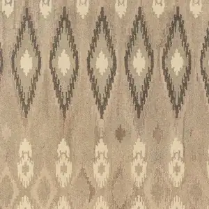 Photo of Beige And Ivory Wool Abstract Hand Tufted Area Rug