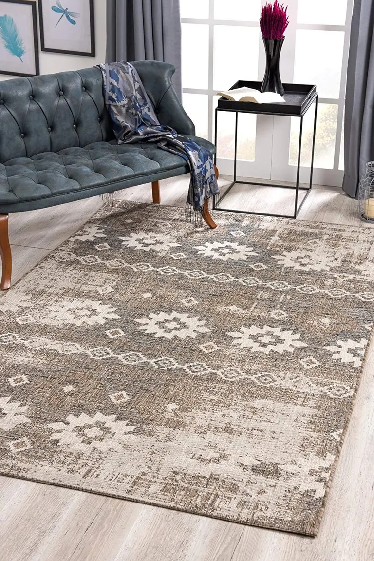 Beige Boho Chic Area Rug Photo 3