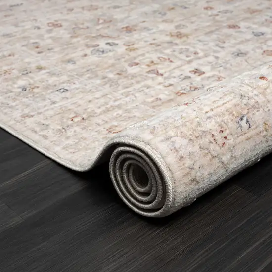 Beige Botanical Area Rug Photo 4