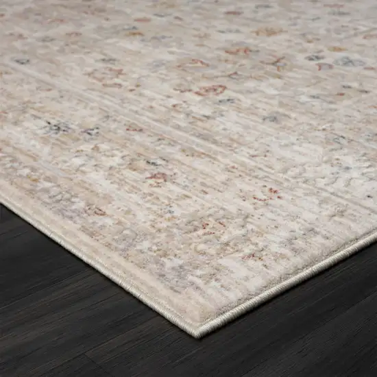 Beige Botanical Area Rug Photo 3