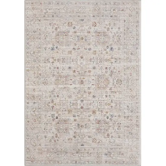 Beige Botanical Area Rug Photo 1