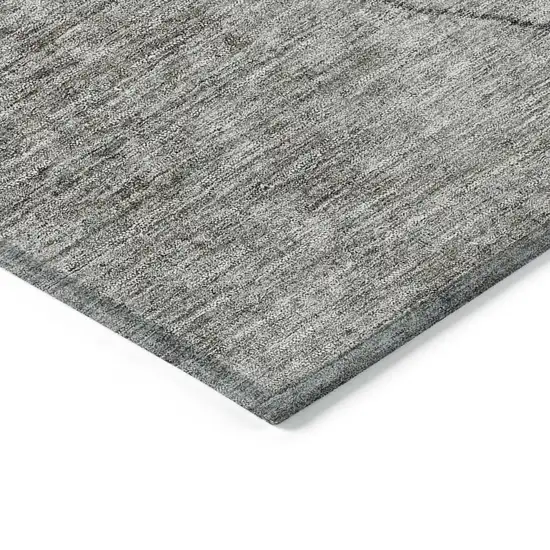 Beige Brown And Taupe Abstract Washable Indoor Outdoor Area Rug Photo 5