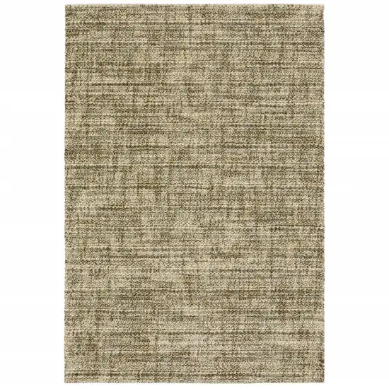 Beige Brown Tan And Blue Green Abstract Power Loom Stain Resistant Area Rug Photo 1