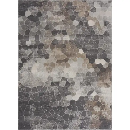 Beige Cobblestone Pattern Area Rug Photo 5