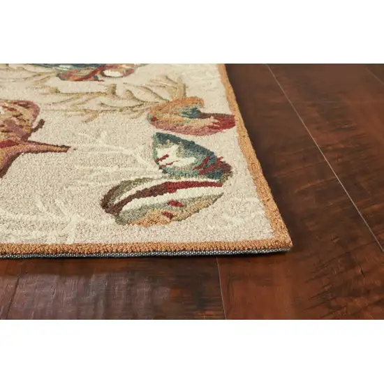 Beige Corals and Shells Area Rug Photo 4