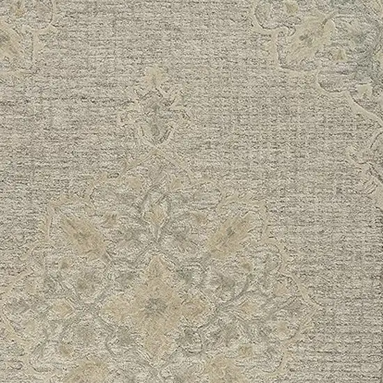 Beige Wool Handmade Area Rug Photo 4