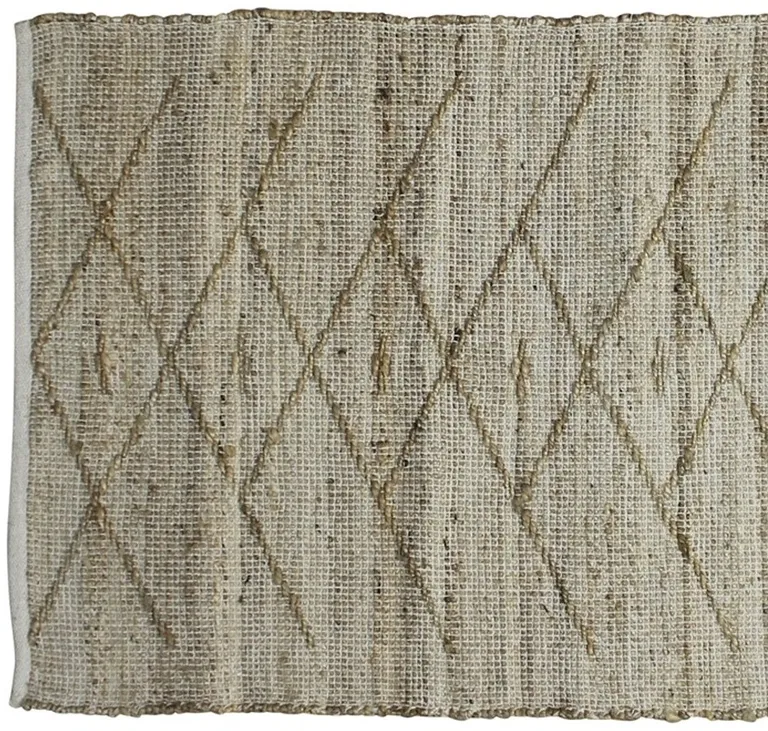 Beige Distressed Tribal Scatter Rug Photo 3