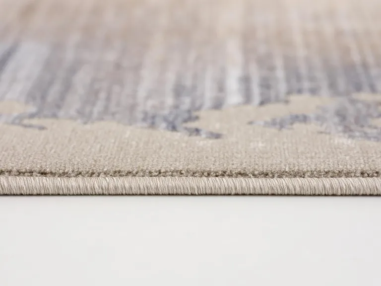 Beige Faded Sunset Runner Rug Photo 1