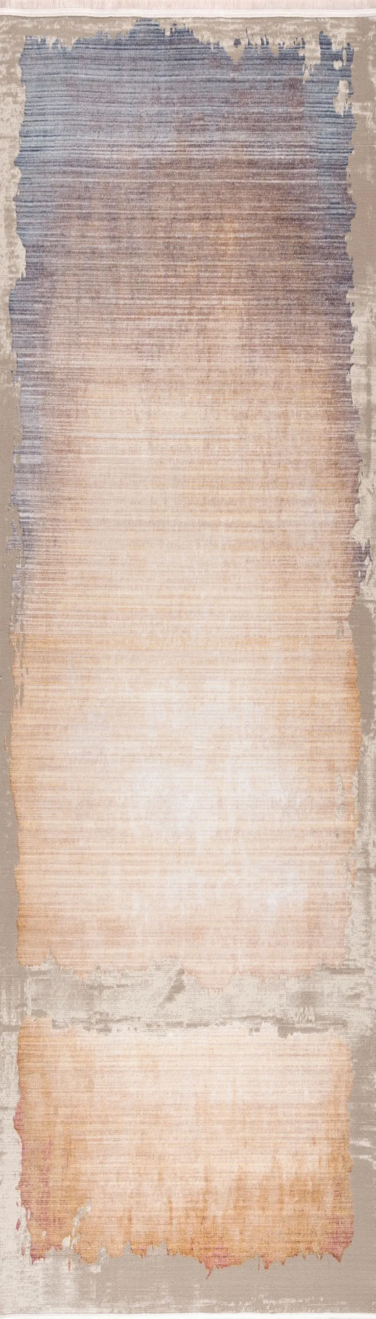 Beige Faded Sunset Runner Rug Photo 4