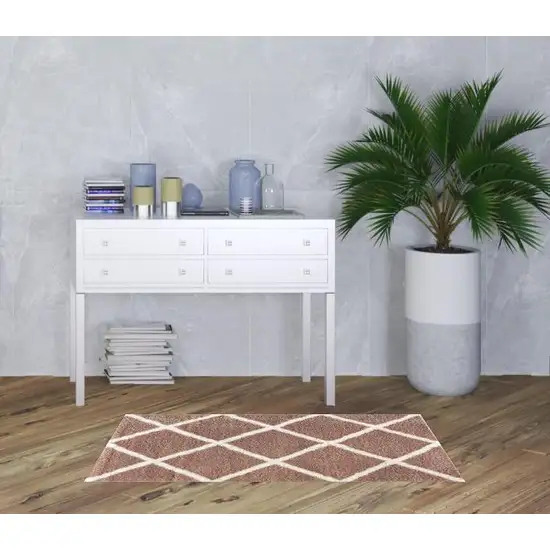 Beige Geometric Area Rug Photo 2