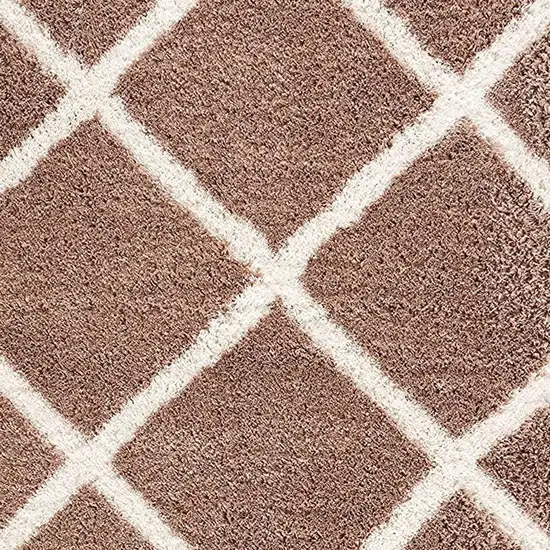 Beige Geometric Area Rug Photo 5