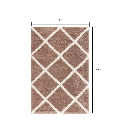 Beige Geometric Area Rug Photo 8