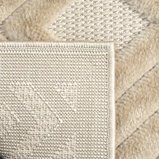 Beige Geometric Area Rug Photo 3