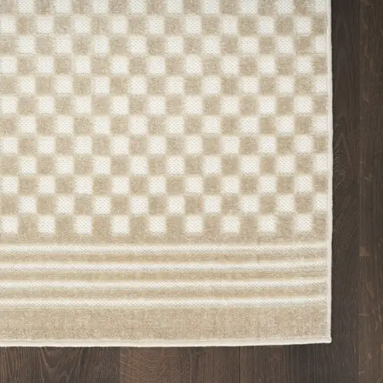 Beige Geometric Area Rug Photo 4