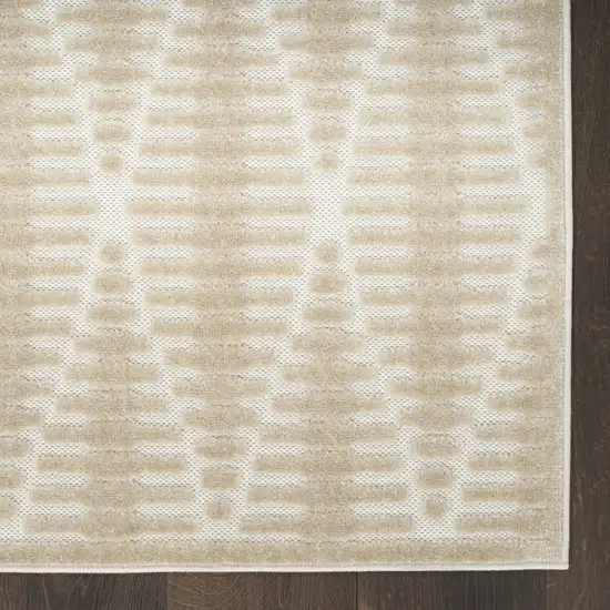 Beige Geometric Area Rug Photo 8