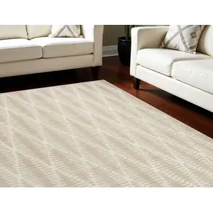 Photo of Beige Geometric Area Rug