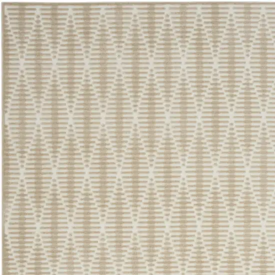 Beige Geometric Area Rug Photo 9