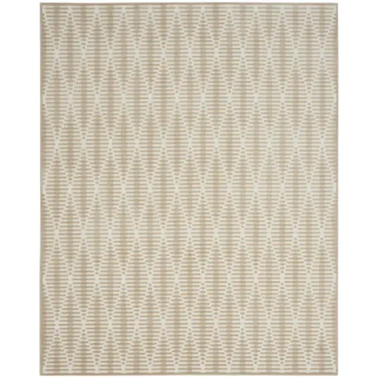 Beige Geometric Area Rug Photo 2